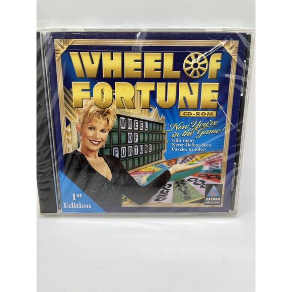 Wheel Of Fortune Cd-rom Pc Win 95/98 Ages 12 And Up Hasbro Interactive - Sealed - Picture 2 of 5